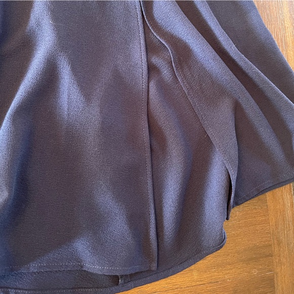 American Apparel Navy Wrap Swing Skirt - Picture 2 of 5